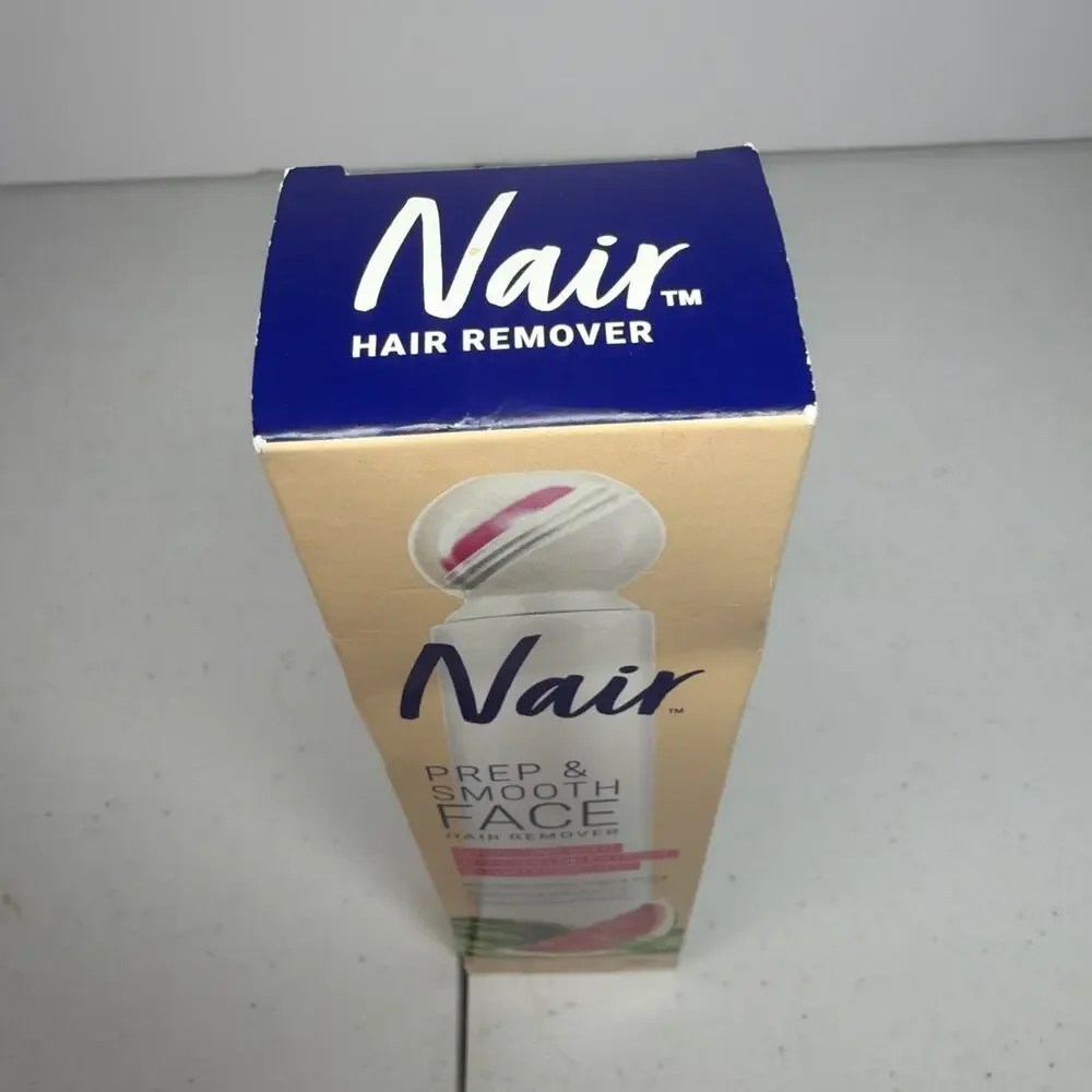 Nair Prep & Smooth Facial Hair Remover Watermelon Hyaluronic Acid NEW